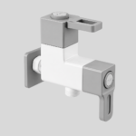 C1076 Two Way Angal Cock With Flange