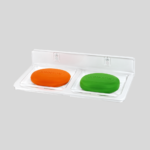 SQUARE DOUBLE SOAP DISH