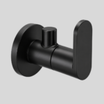 Angle Stop Cock with Wall Flange | Black Matt Finish | Durable & Stylish